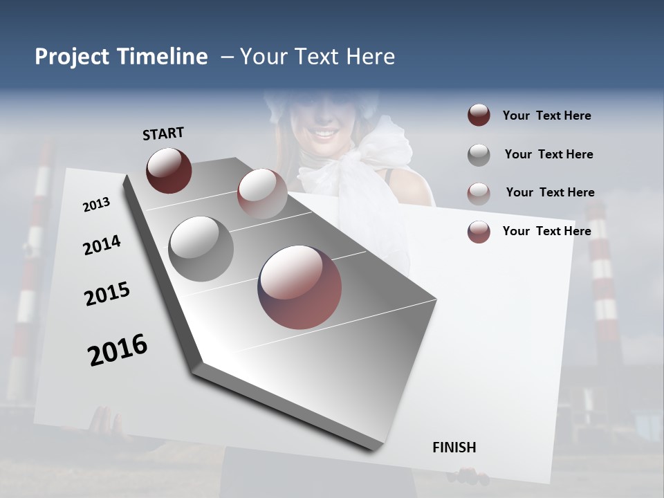 Attractive Outside Blank PowerPoint Template