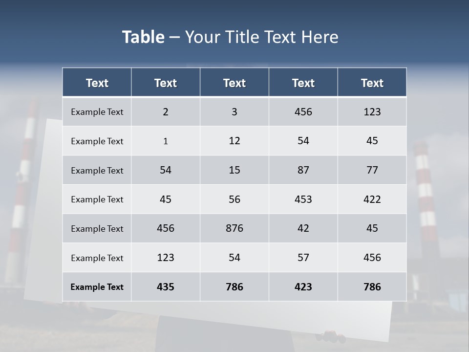 Attractive Outside Blank PowerPoint Template