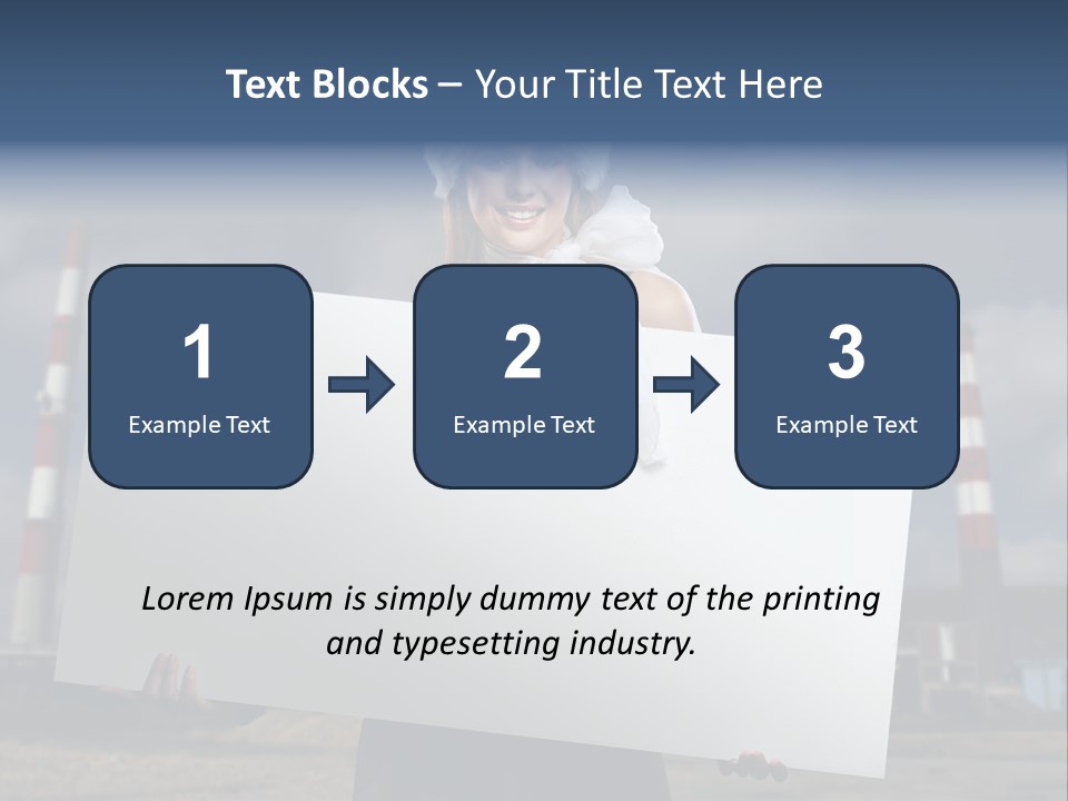 Attractive Outside Blank PowerPoint Template