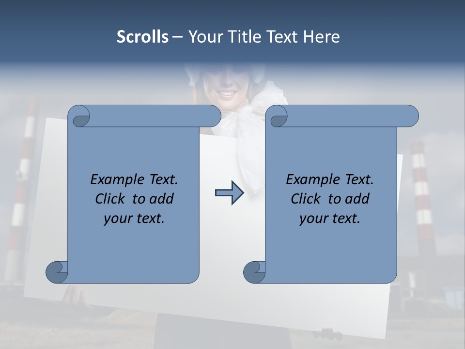 Attractive Outside Blank PowerPoint Template