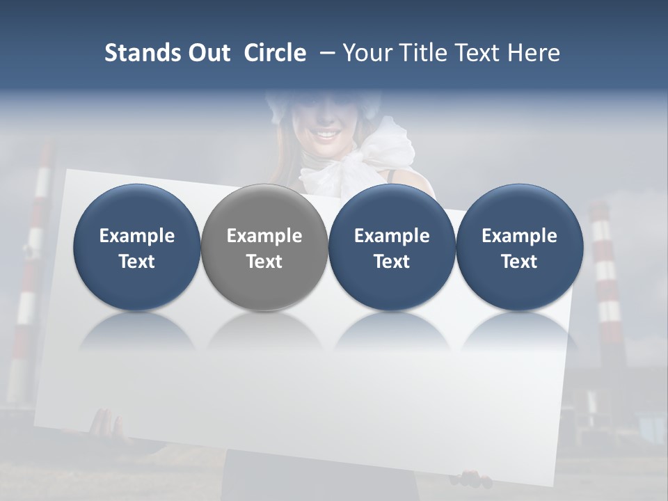 Attractive Outside Blank PowerPoint Template