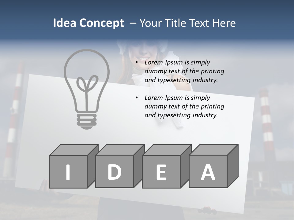 Attractive Outside Blank PowerPoint Template