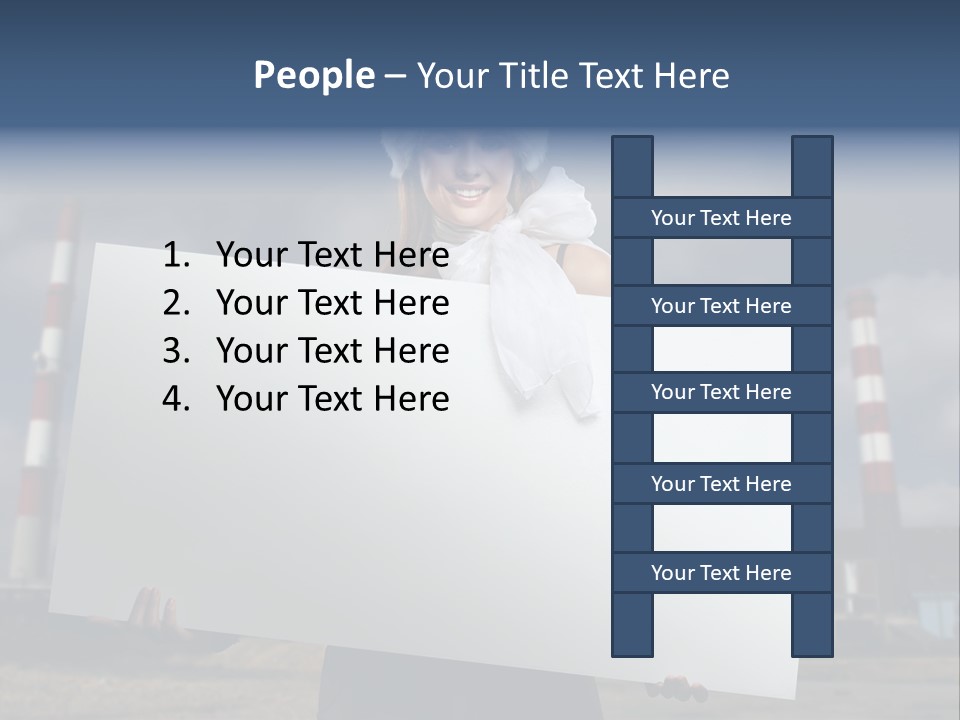 Attractive Outside Blank PowerPoint Template