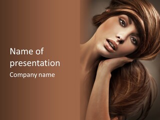 Hairstyle Close Up S PowerPoint Template