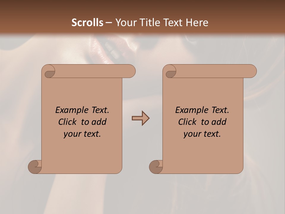 Hairstyle Close Up S PowerPoint Template