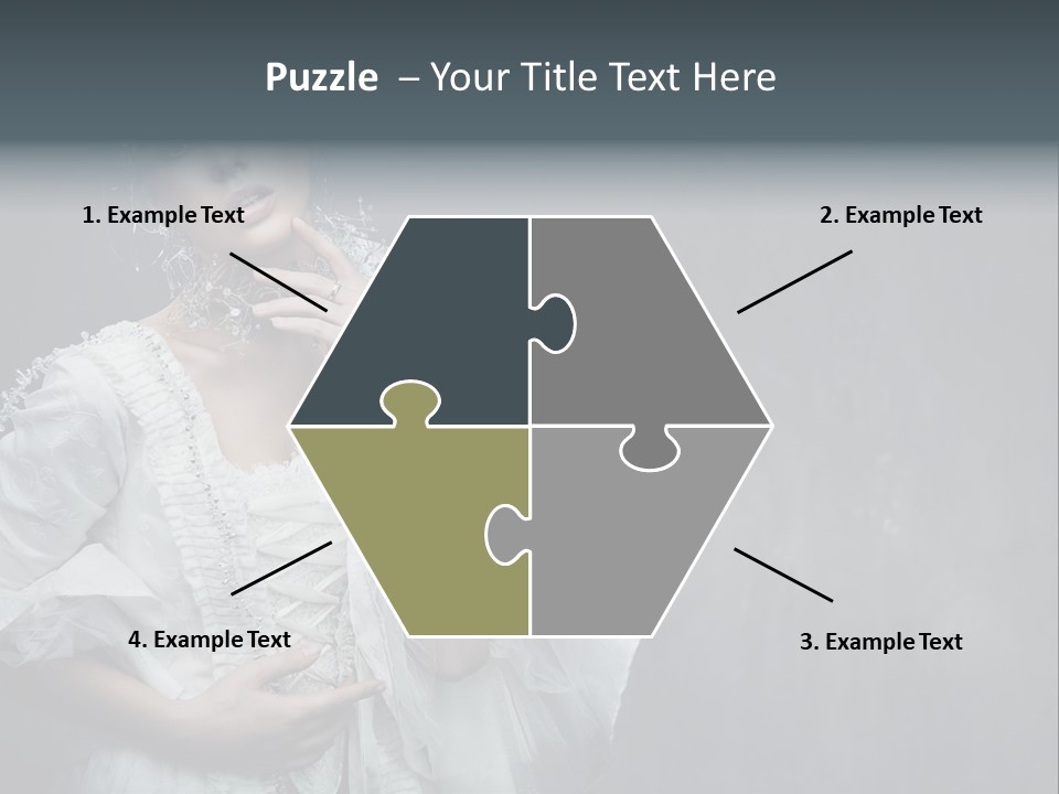 Nature Eyelash Women PowerPoint Template