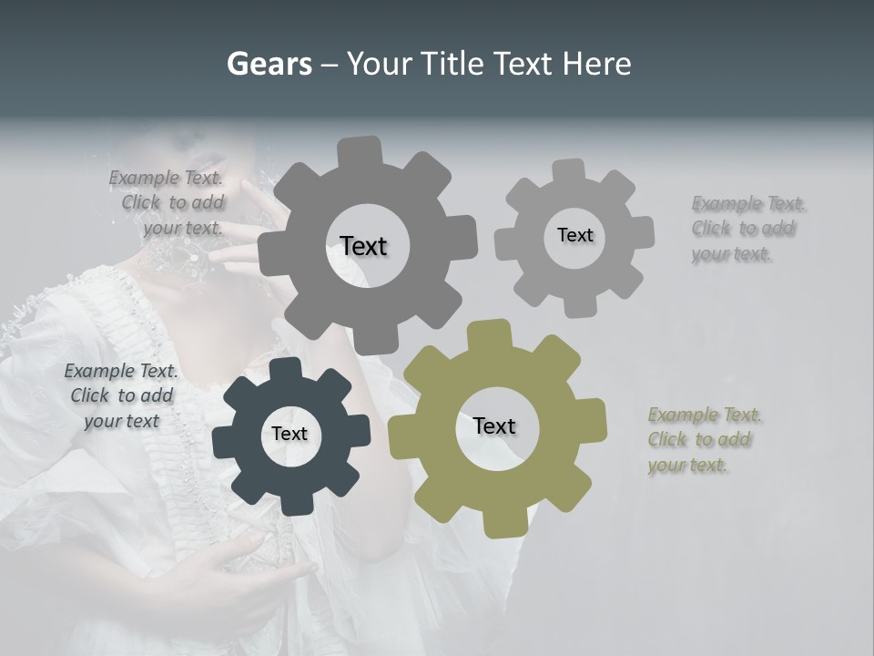 Nature Eyelash Women PowerPoint Template