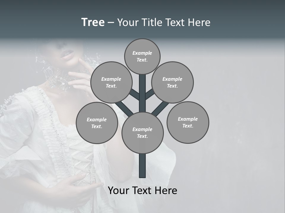 Nature Eyelash Women PowerPoint Template