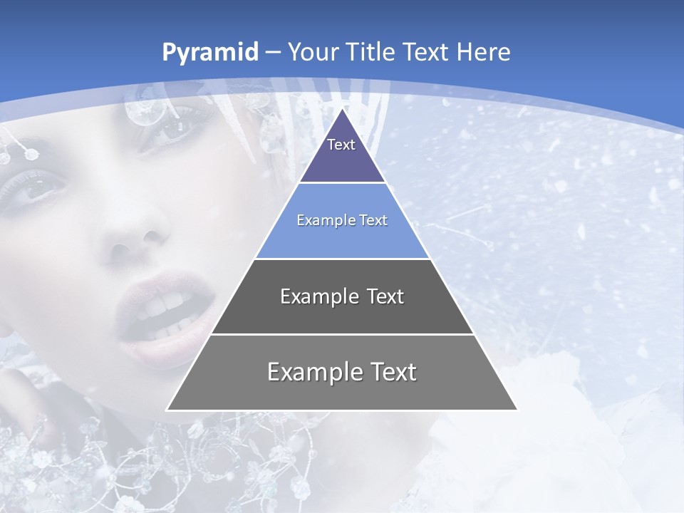 Lady Winter Feather PowerPoint Template