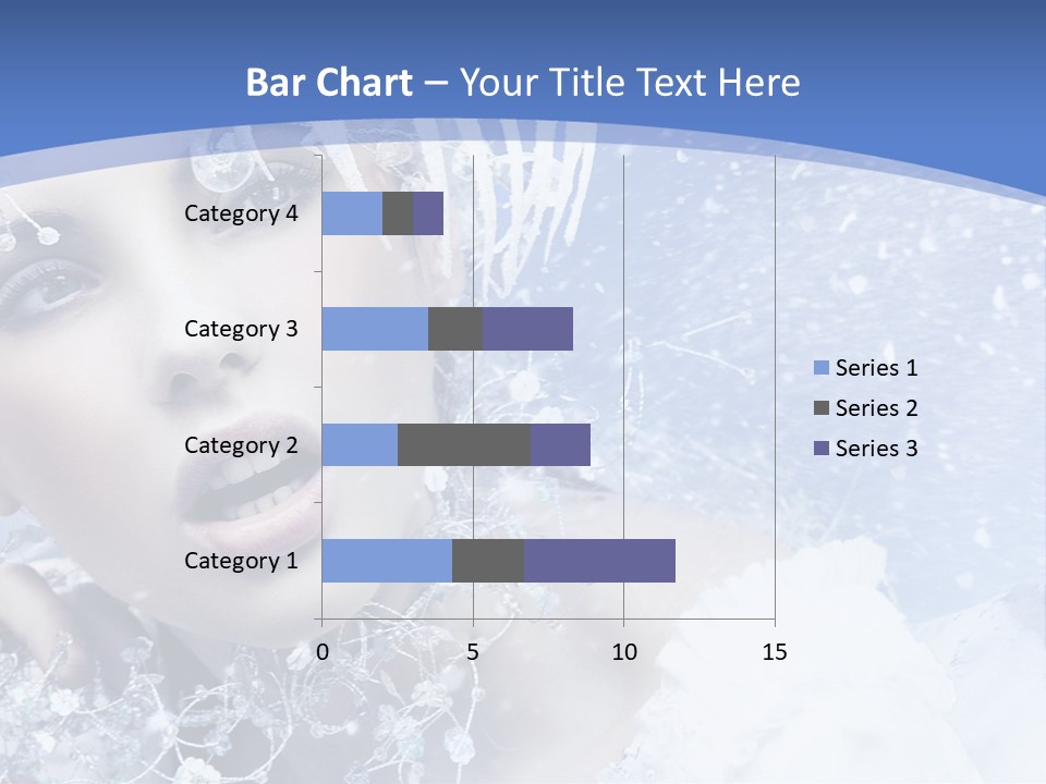 Lady Winter Feather PowerPoint Template