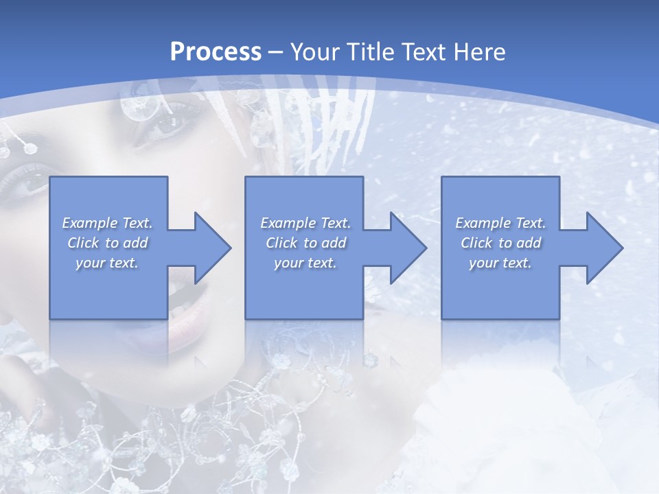 Lady Winter Feather PowerPoint Template