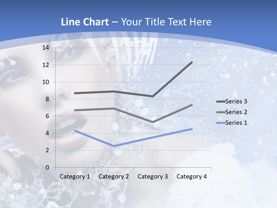 Lady Winter Feather PowerPoint Template
