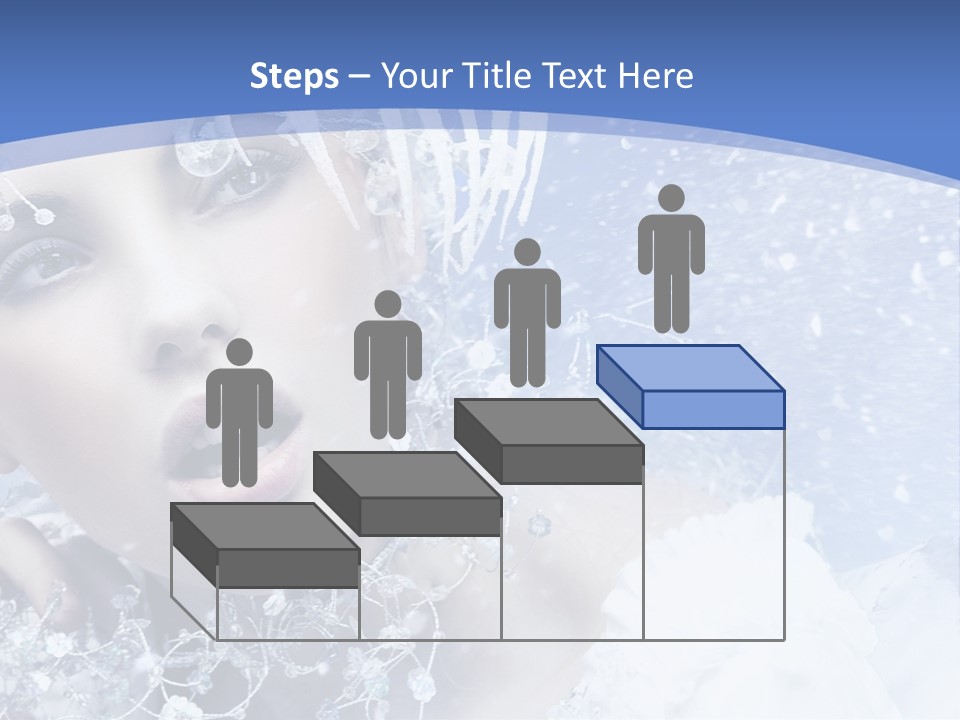 Lady Winter Feather PowerPoint Template