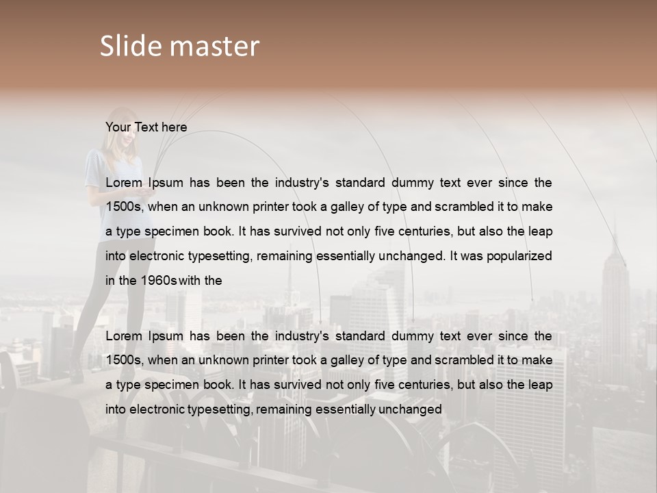 Business Altitude Phone PowerPoint Template