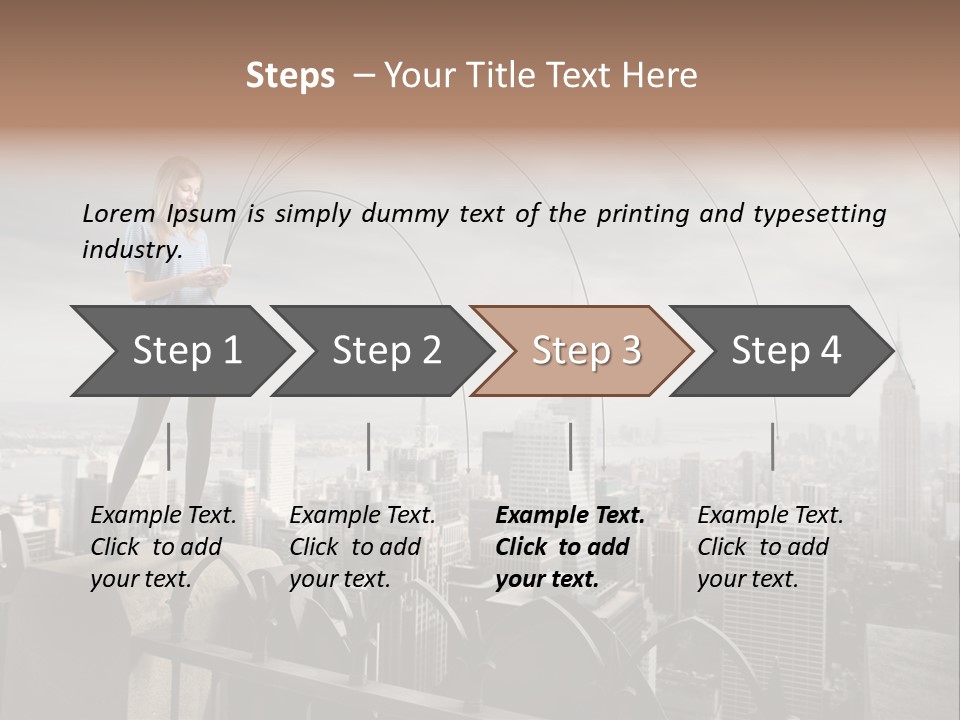 Business Altitude Phone PowerPoint Template