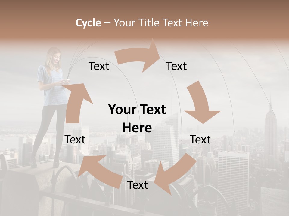 Business Altitude Phone PowerPoint Template