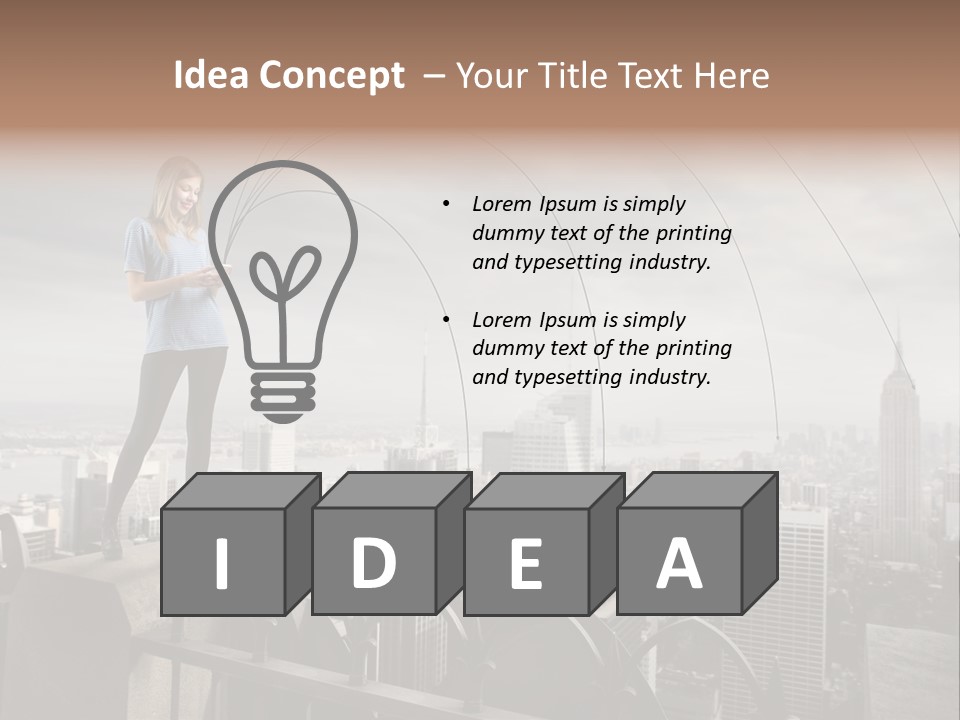 Business Altitude Phone PowerPoint Template