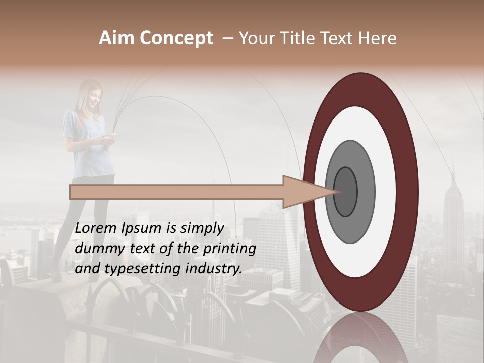 Business Altitude Phone PowerPoint Template