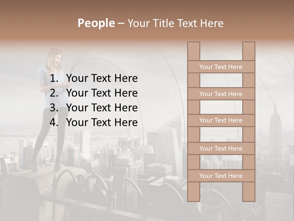Business Altitude Phone PowerPoint Template