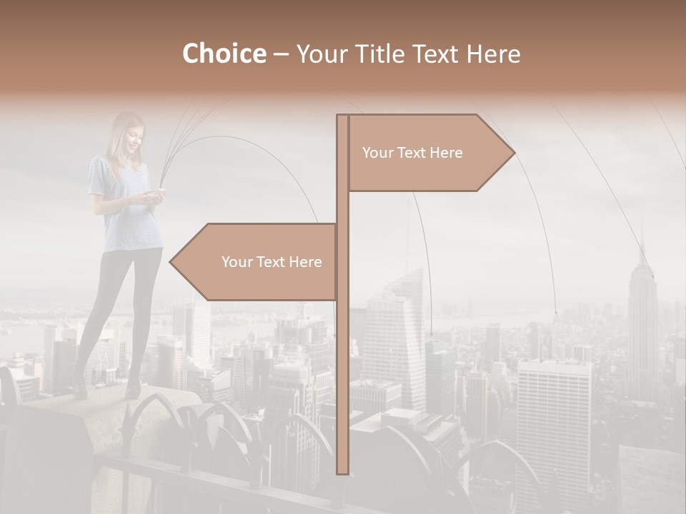 Business Altitude Phone PowerPoint Template