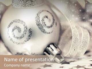 Toy Silver Blur PowerPoint Template