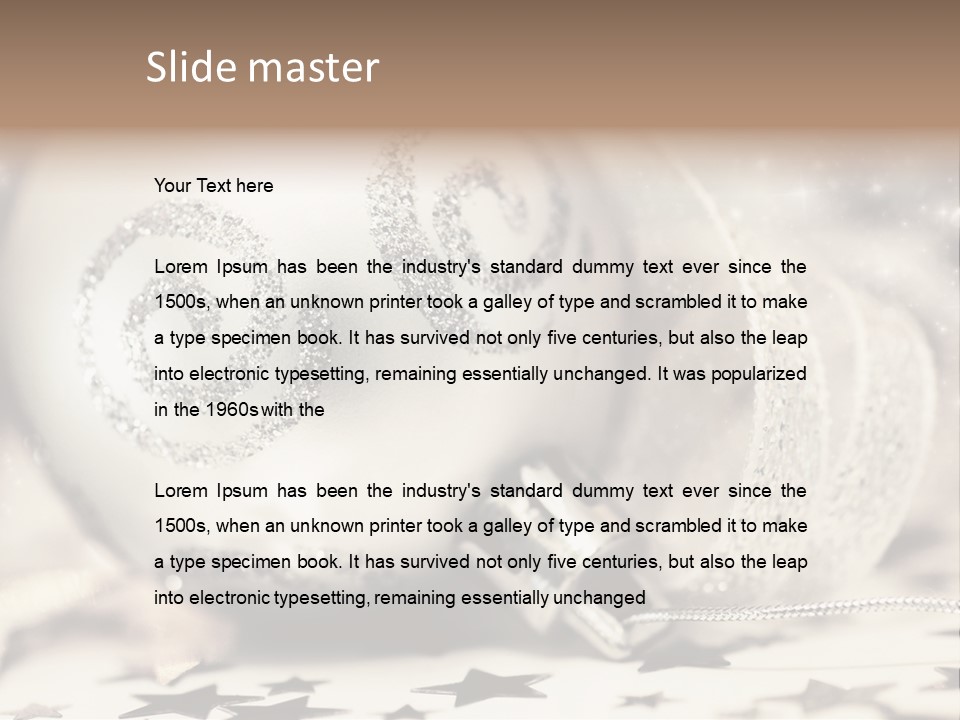 Toy Silver Blur PowerPoint Template