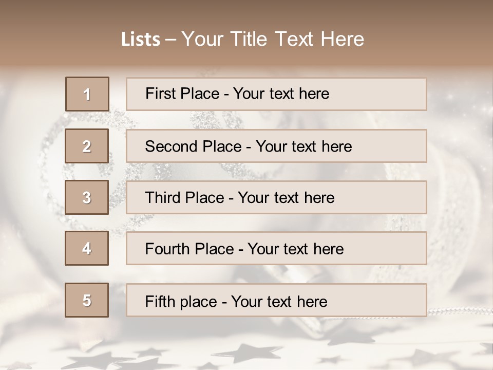 Toy Silver Blur PowerPoint Template