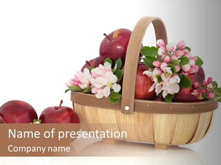 Flower White Spring PowerPoint Template