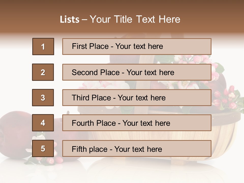 Flower White Spring PowerPoint Template