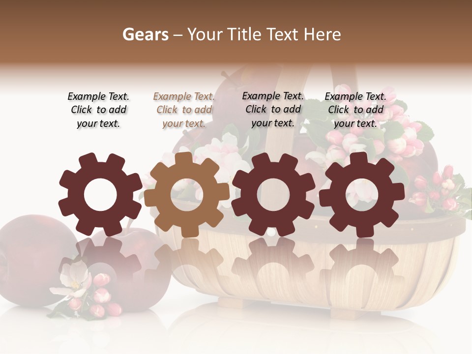 Flower White Spring PowerPoint Template