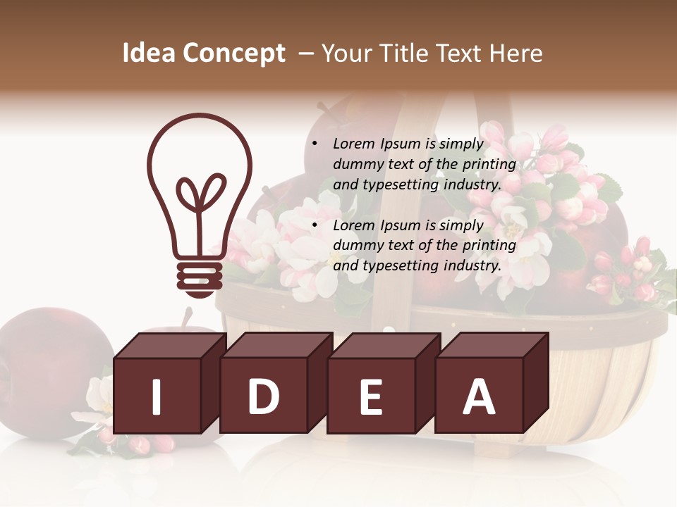 Flower White Spring PowerPoint Template