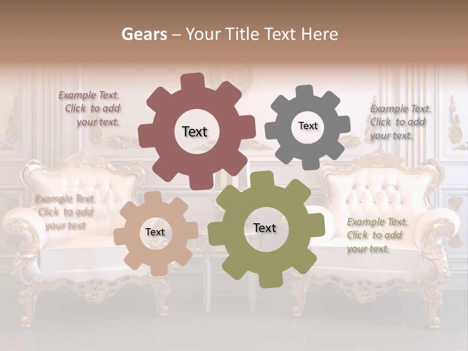 Vegetable Antique Column PowerPoint Template