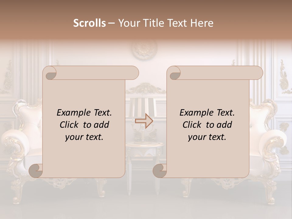 Vegetable Antique Column PowerPoint Template