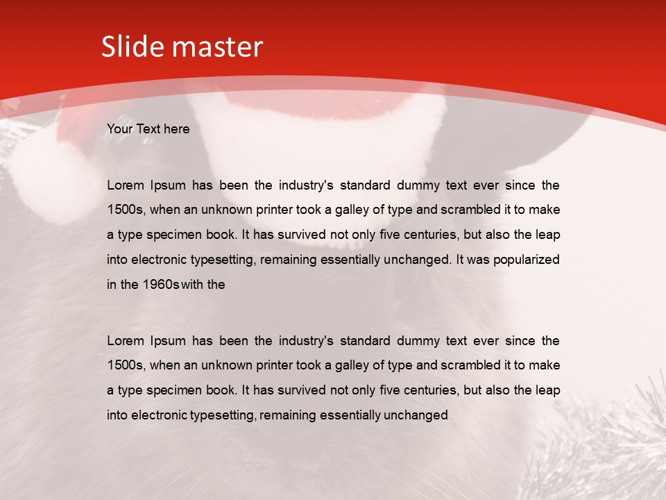 Bunny Pet Christmas PowerPoint Template