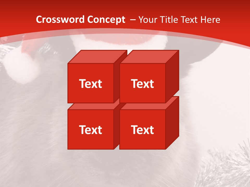 Bunny Pet Christmas PowerPoint Template