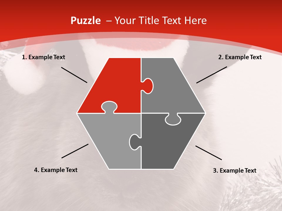 Bunny Pet Christmas PowerPoint Template