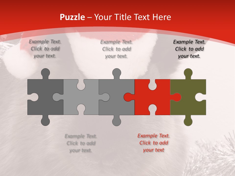 Bunny Pet Christmas PowerPoint Template