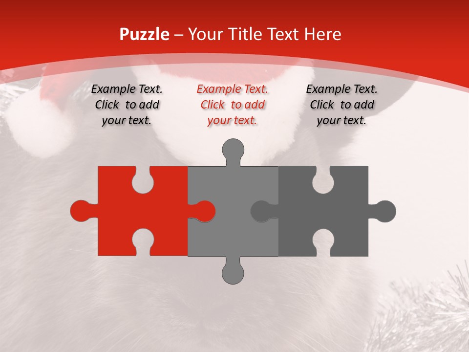 Bunny Pet Christmas PowerPoint Template