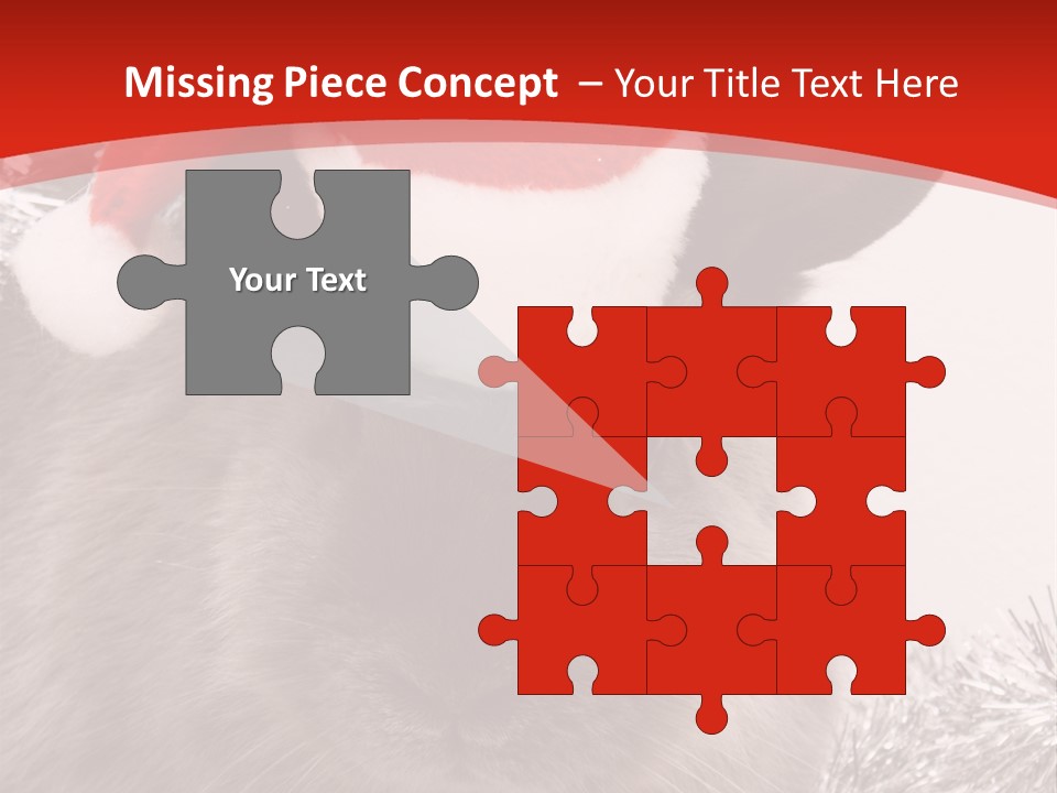 Bunny Pet Christmas PowerPoint Template