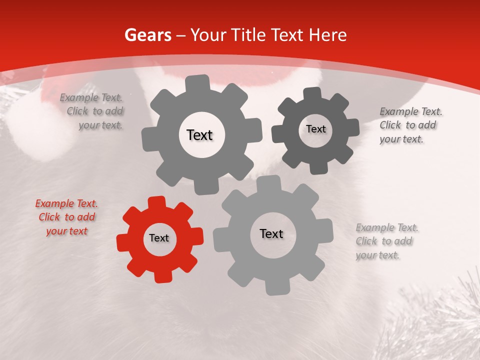 Bunny Pet Christmas PowerPoint Template