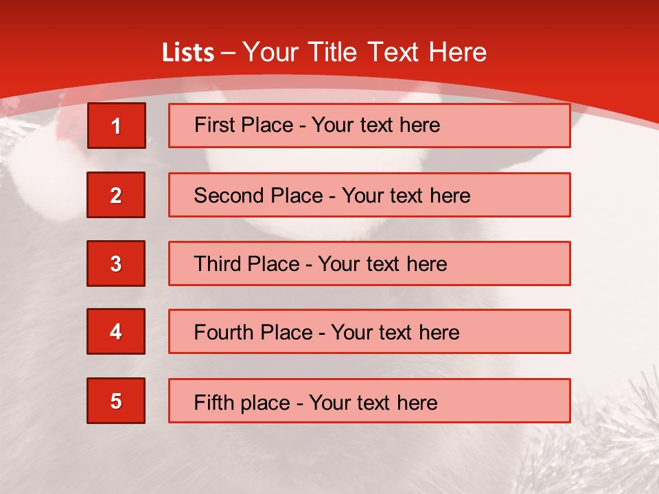 Bunny Pet Christmas PowerPoint Template
