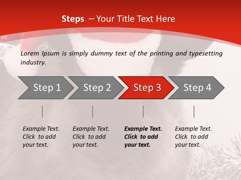Bunny Pet Christmas PowerPoint Template