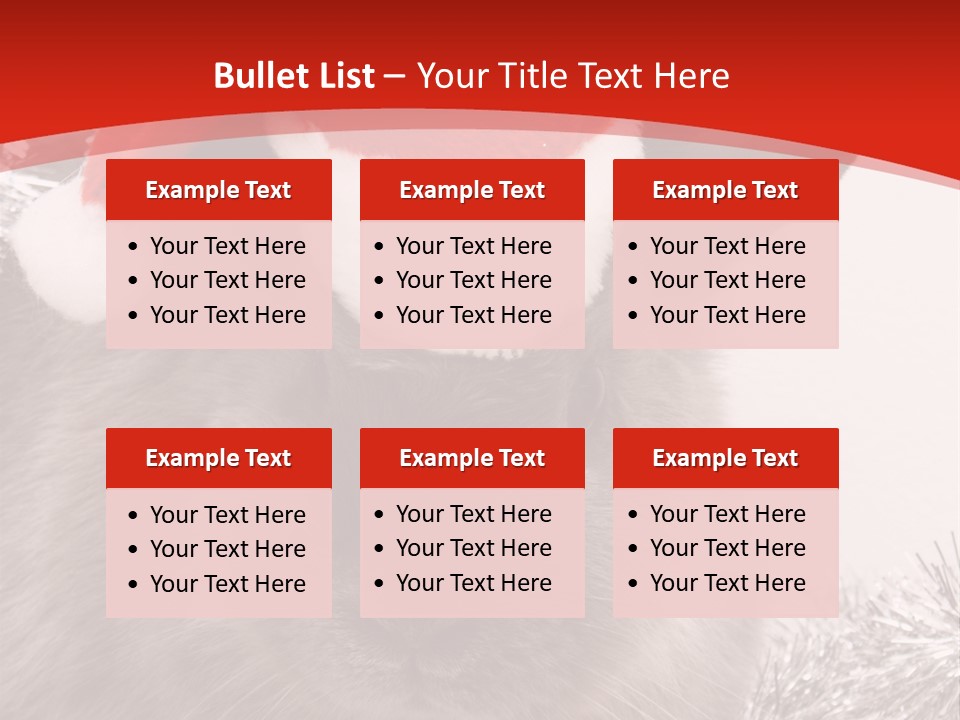 Bunny Pet Christmas PowerPoint Template