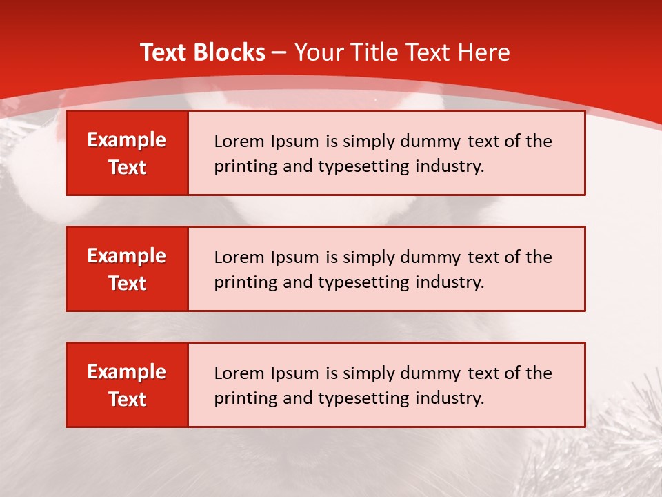Bunny Pet Christmas PowerPoint Template