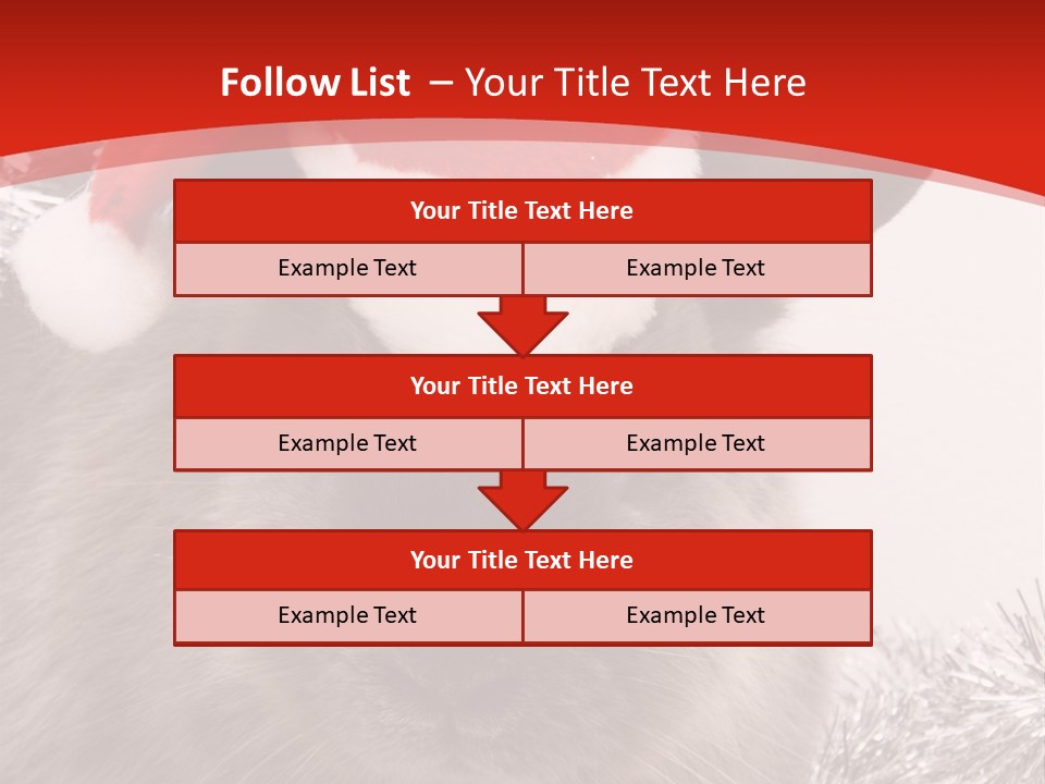 Bunny Pet Christmas PowerPoint Template