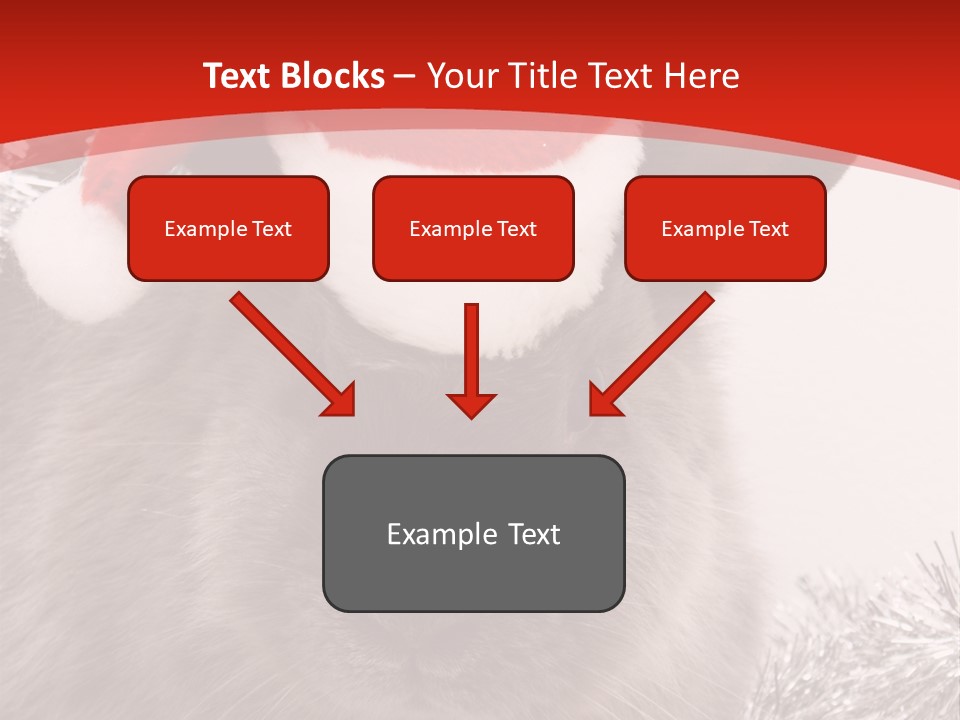 Bunny Pet Christmas PowerPoint Template