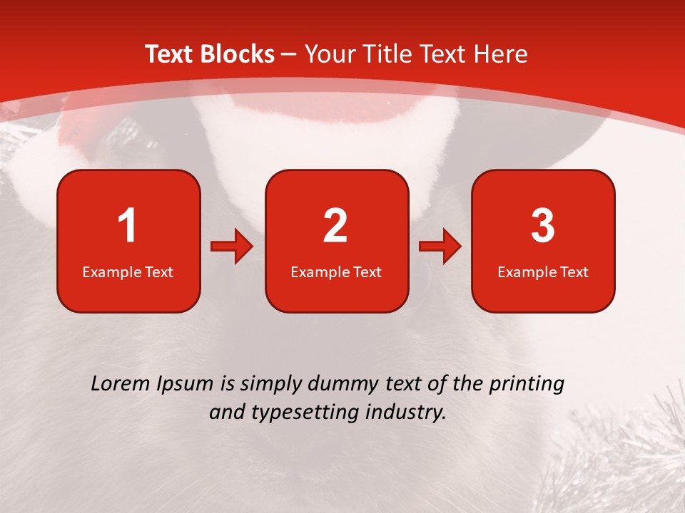 Bunny Pet Christmas PowerPoint Template