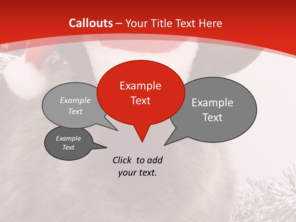 Bunny Pet Christmas PowerPoint Template