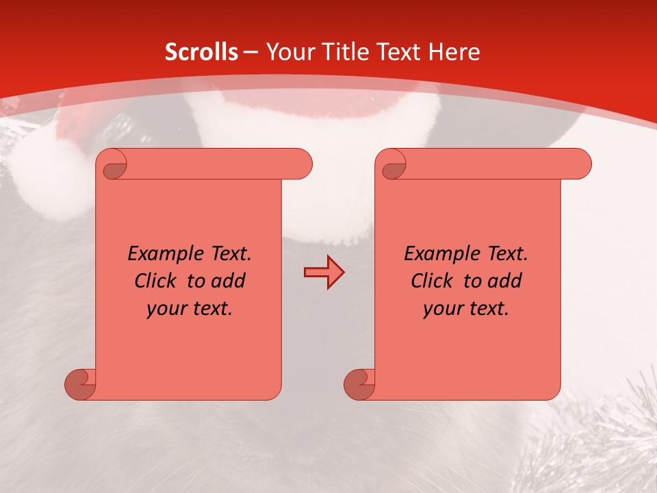 Bunny Pet Christmas PowerPoint Template