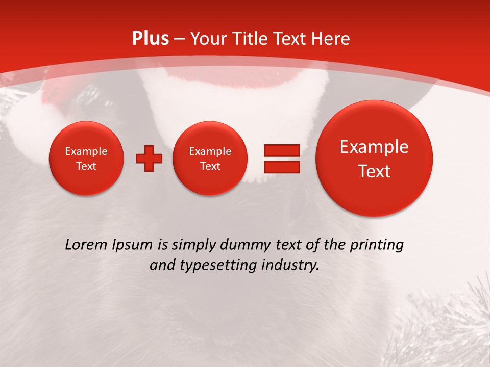 Bunny Pet Christmas PowerPoint Template